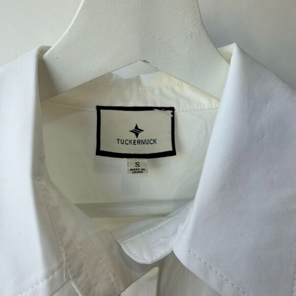 Tuckernuck White Cotton Poplin Callahan Shirt Dress Size S 050 - Picture 4 of 9